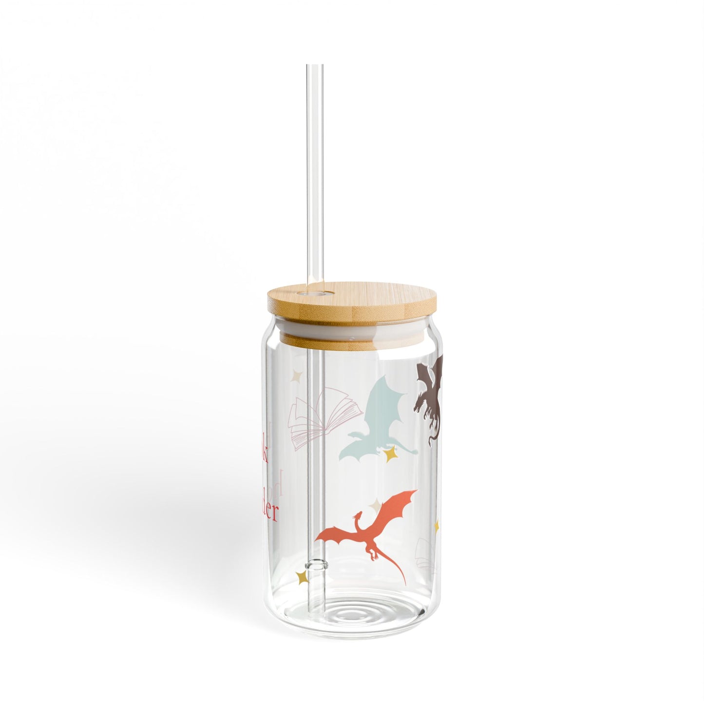 Book Hoarder Glass Cup (16 oz) - Book Lover Drinkware