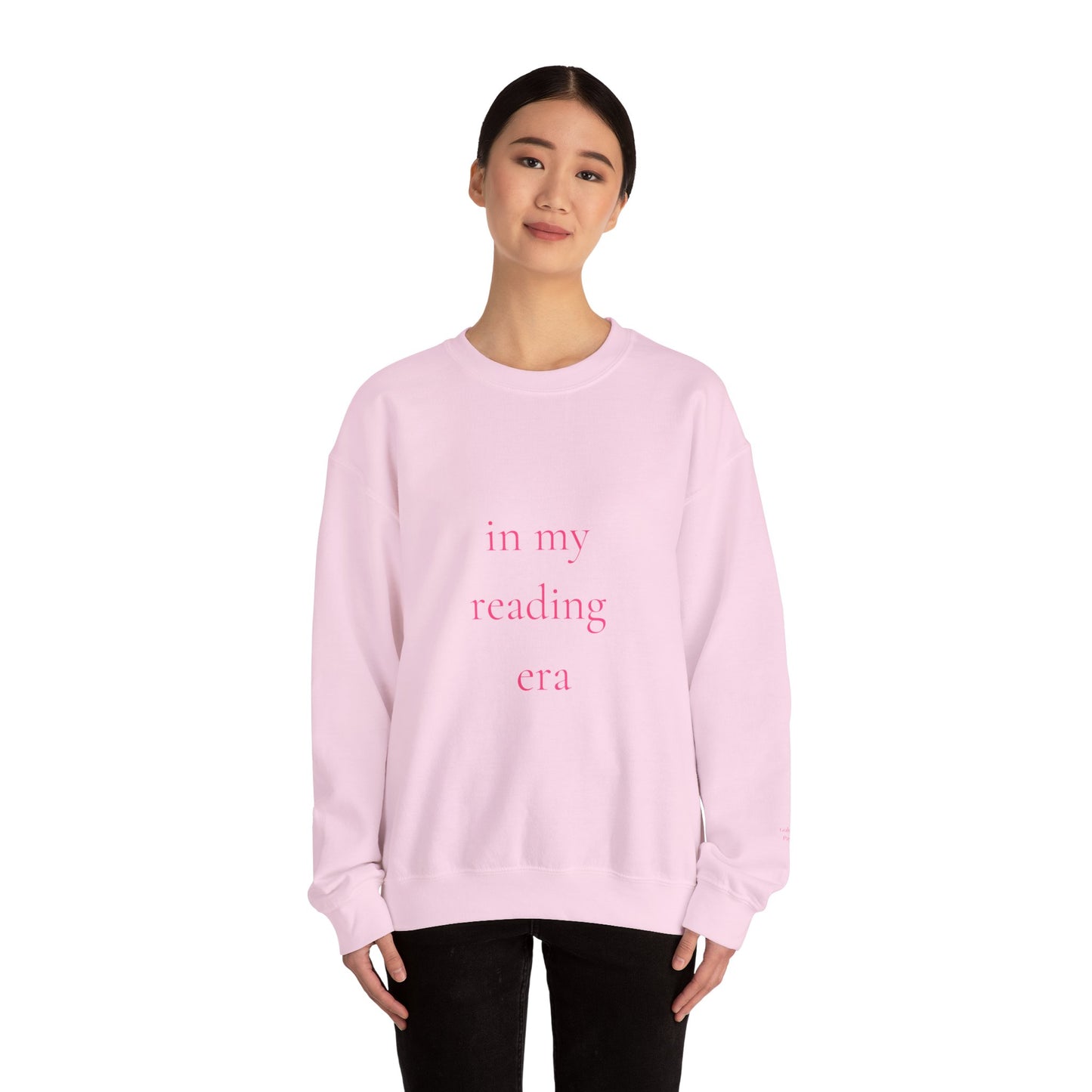 In My Reading Era Sweatshirt - Pink Book Lover Crewneck