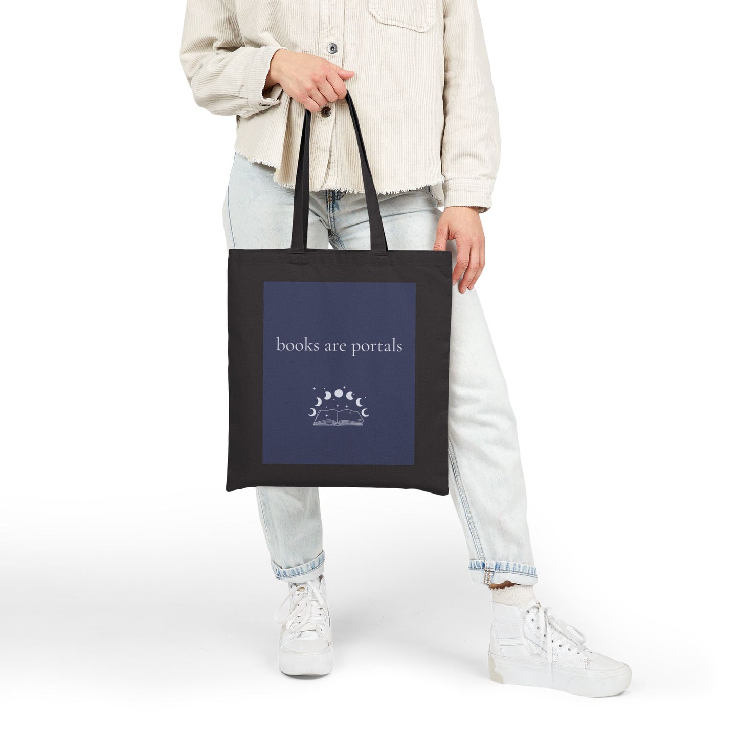 Books are Portals Tote Bag - Fantasy Book Lover Canvas Tote