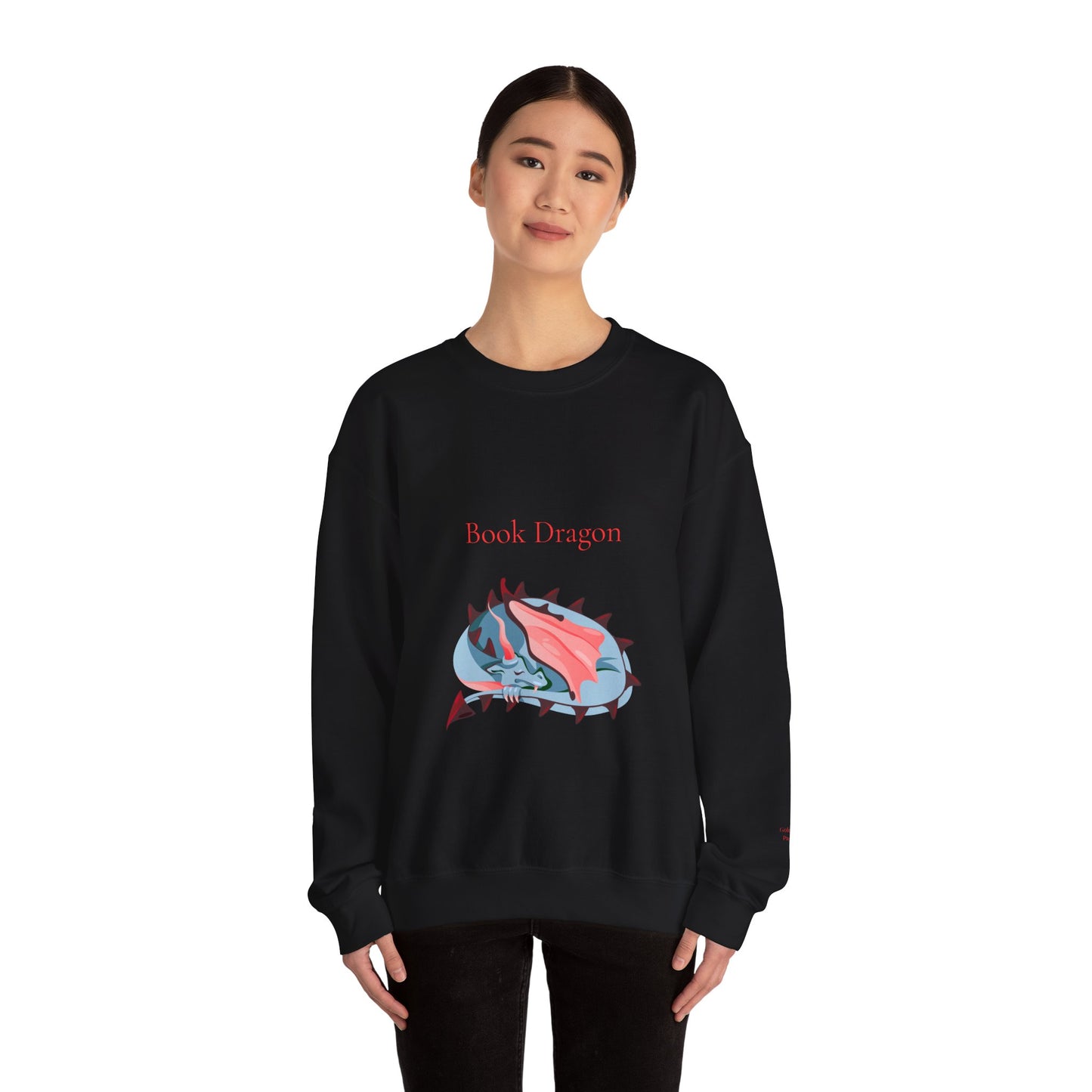 Book Dragon Sweatshirt - Cozy Reading Sweatshirt
