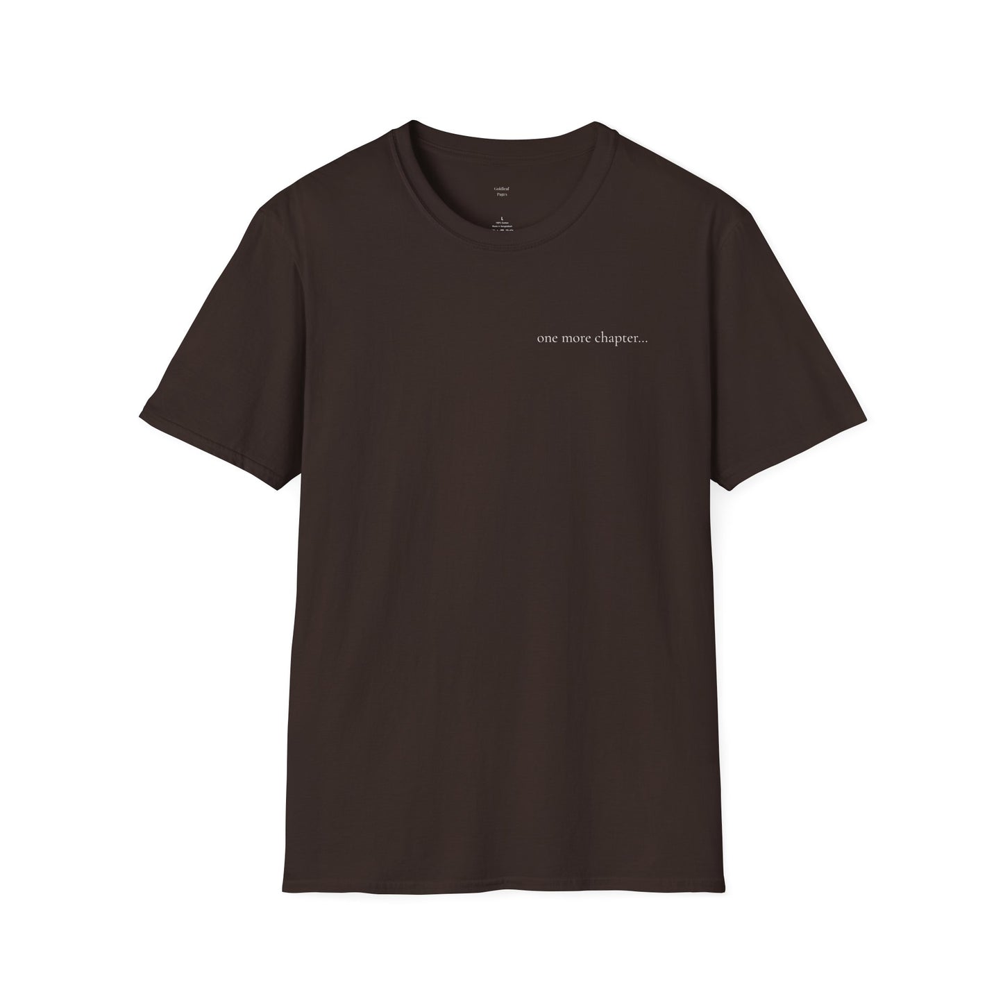 One More Chapter… T-Shirt - Minimalist Book Lover Tee