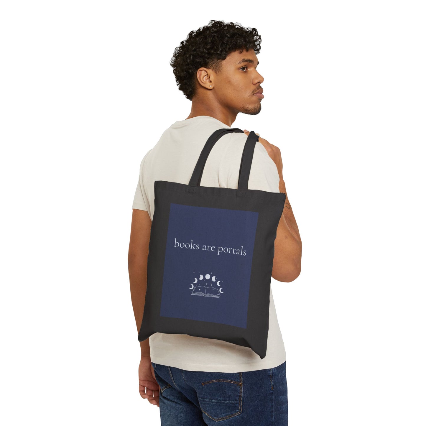 Books are Portals Tote Bag - Fantasy Book Lover Canvas Tote