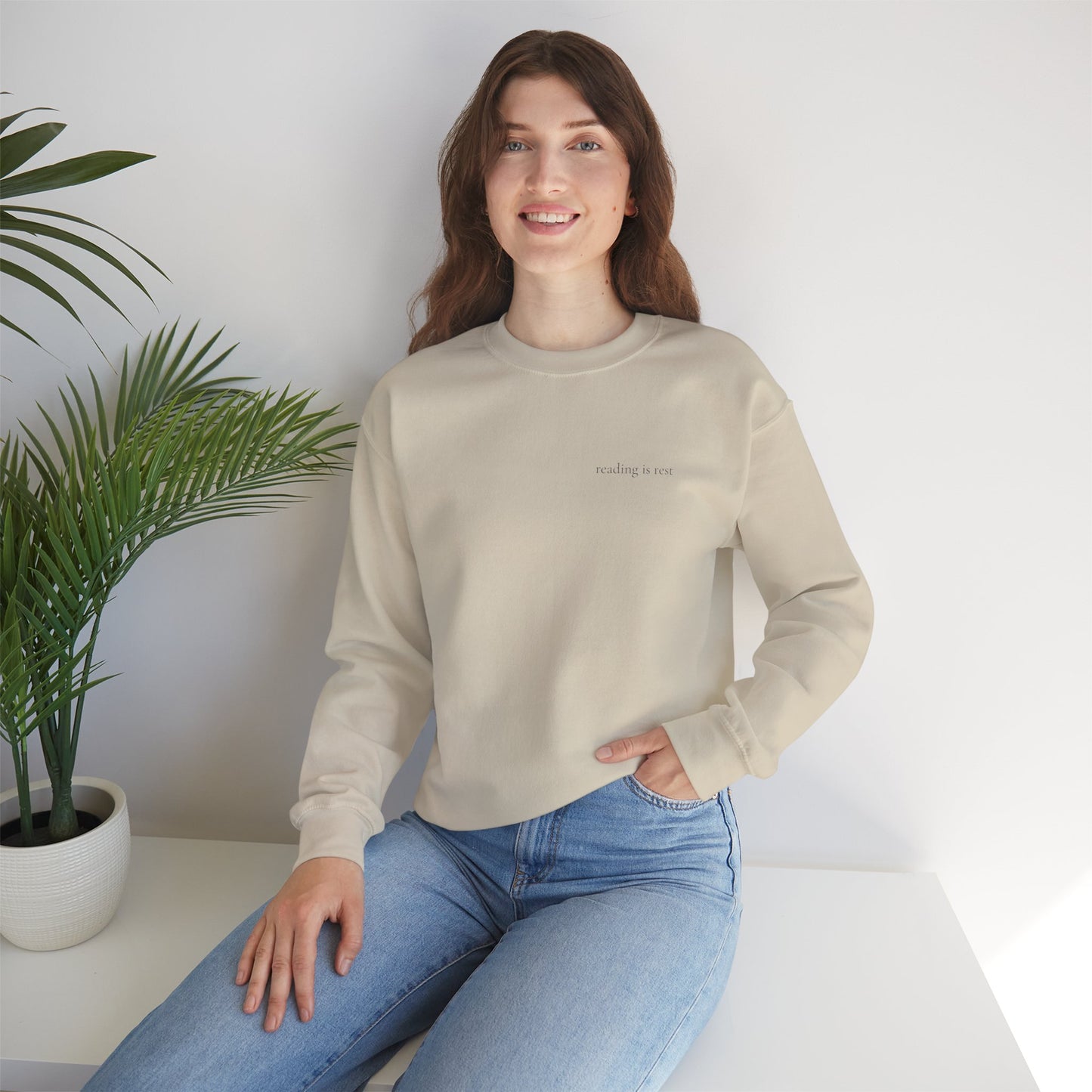 Reading is Rest Sweatshirt - Cozy Book Lover Crewneck