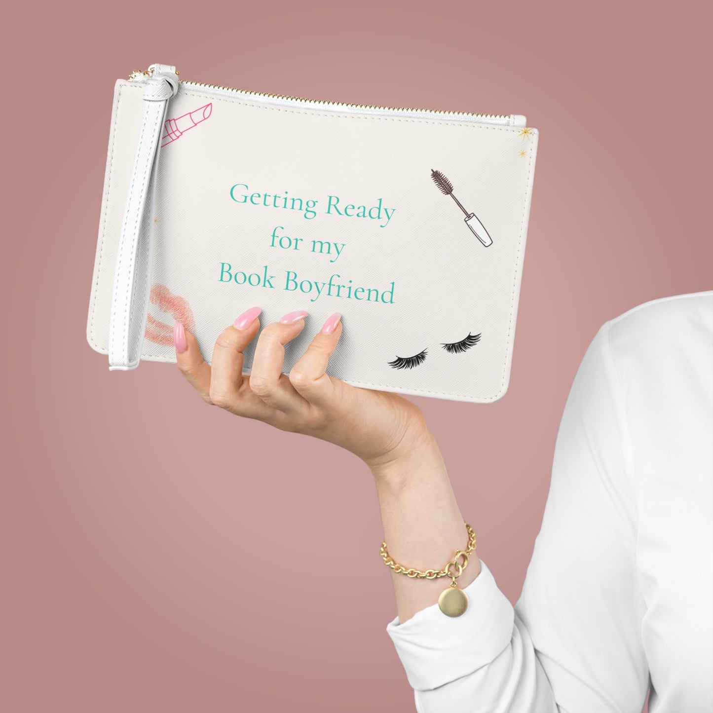 Book Boyfriend Makeup Bag - Romantasy Cosmetic Pouch