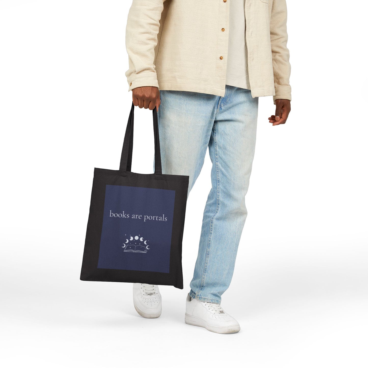 Books are Portals Tote Bag - Fantasy Book Lover Canvas Tote