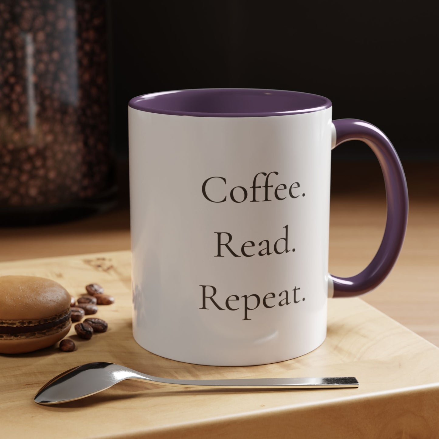 Coffee Read Repeat Mug - Book Lover Coffee Mug