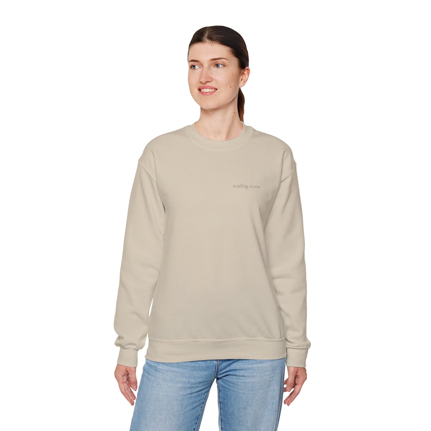 Reading is Rest Sweatshirt - Cozy Book Lover Crewneck