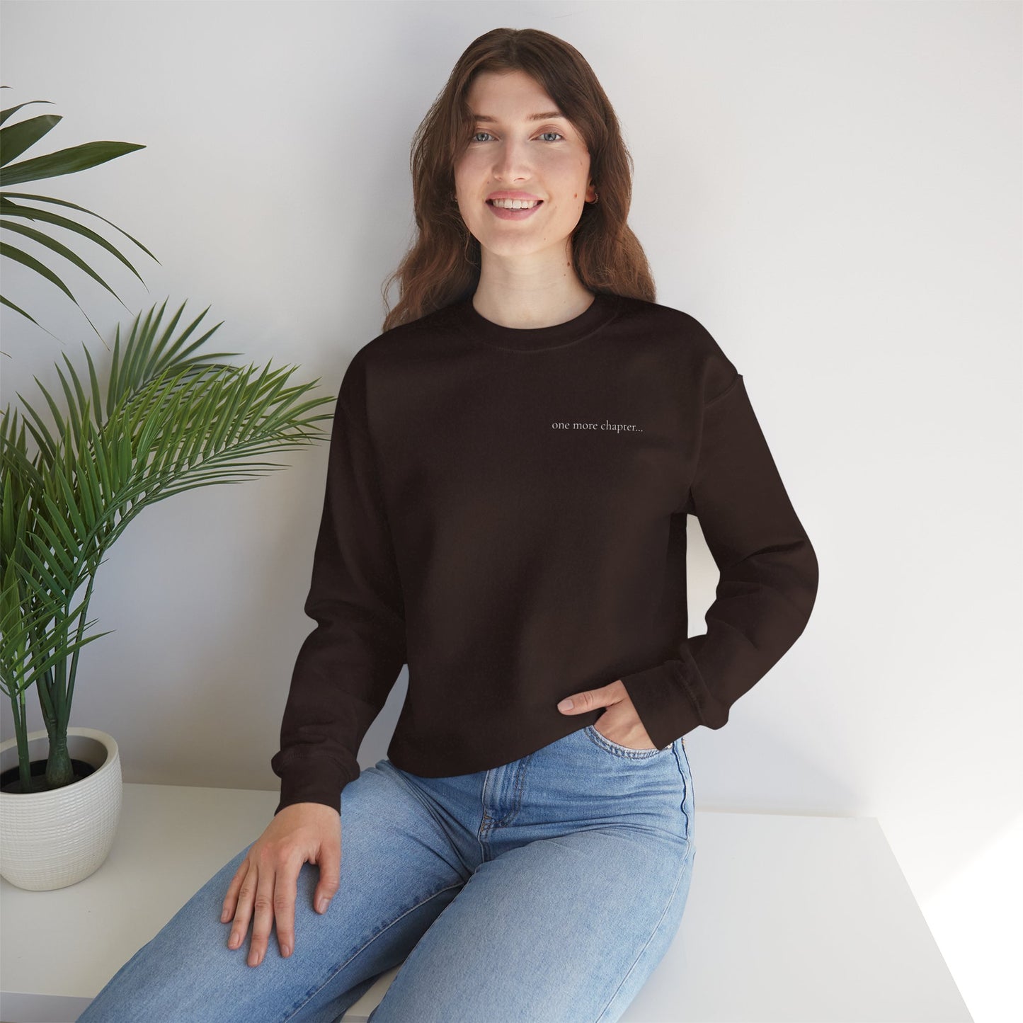 One More Chapter Sweatshirt - Cozy Reader Crewneck