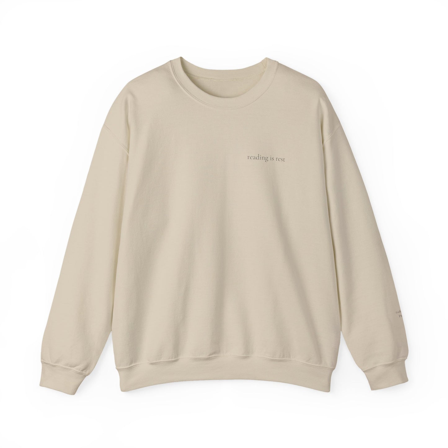 Reading is Rest Sweatshirt - Cozy Book Lover Crewneck