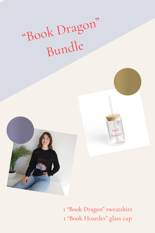 Book Dragon Bundle | Reader Gift Set | Cozy Book Lover Bundle | Fantasy Reader Merch | Bookish Gift Set