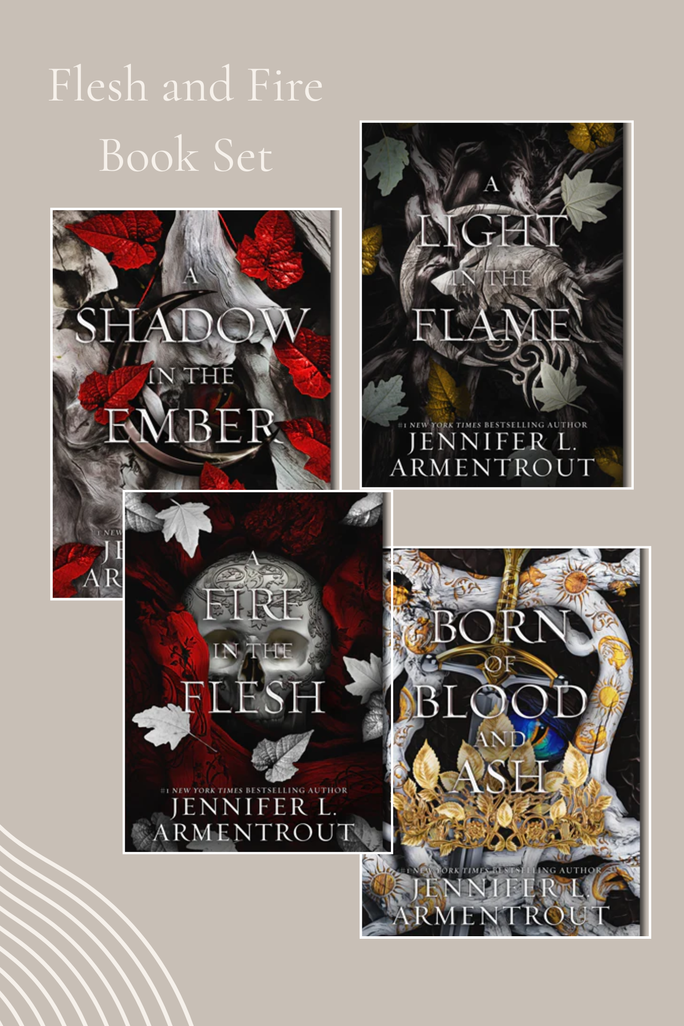Flesh and Fire Series by Jennifer L. Armentrout - Fantasy Romance Book Set