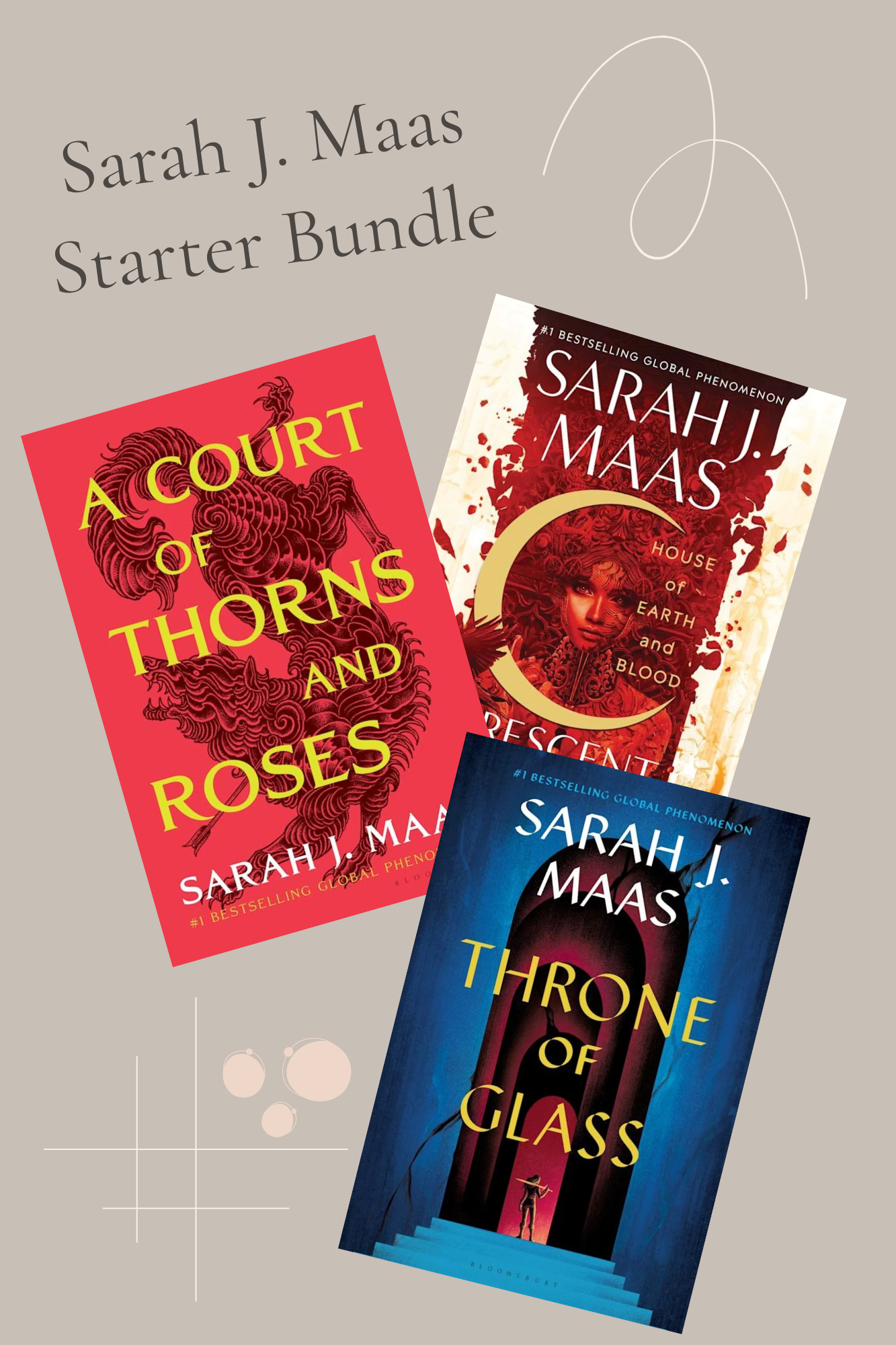 Sarah J. Maas Starter Bundle - ACOTAR + Throne of Glass + Crescent City