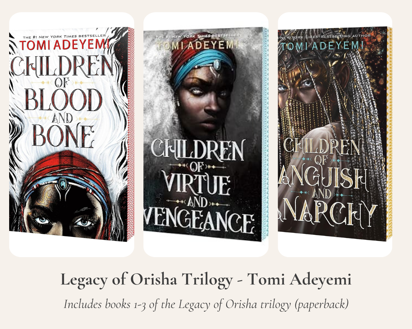 Legacy of Orisha Trilogy - Tomi Adeyemi