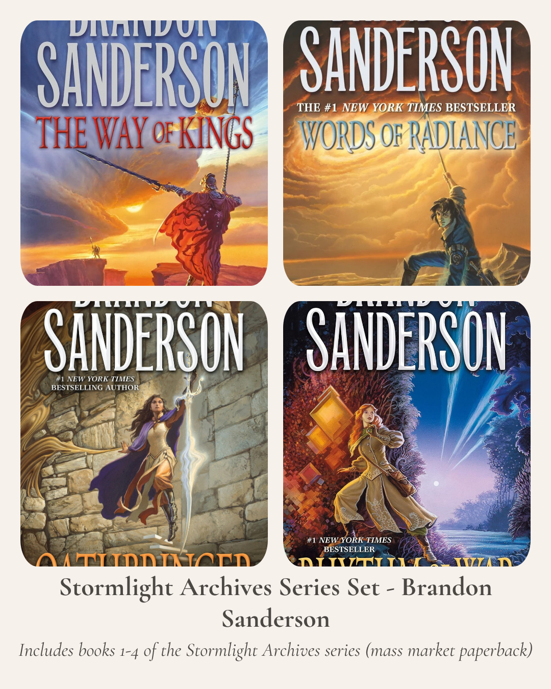 Stormlight Archive Series Set - Brandon Sanderson